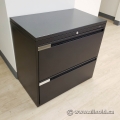 Evolve Black 2 Drawer Lateral File Cabinet, Locking